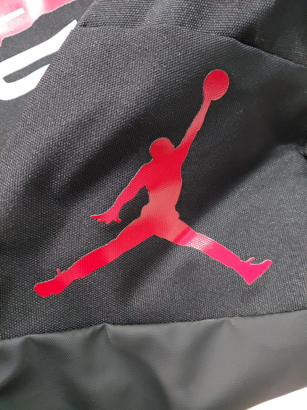 NWT Jordan Jumpman Men’s Black and Red Large Duffle Bag